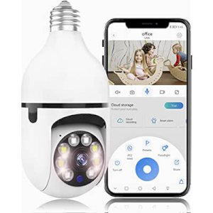 Bulb System 360 Degree WiFi Panorama PTZ IP Security Camera