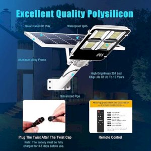 500W IP65 Waterproof Solar Street Outdoor Light